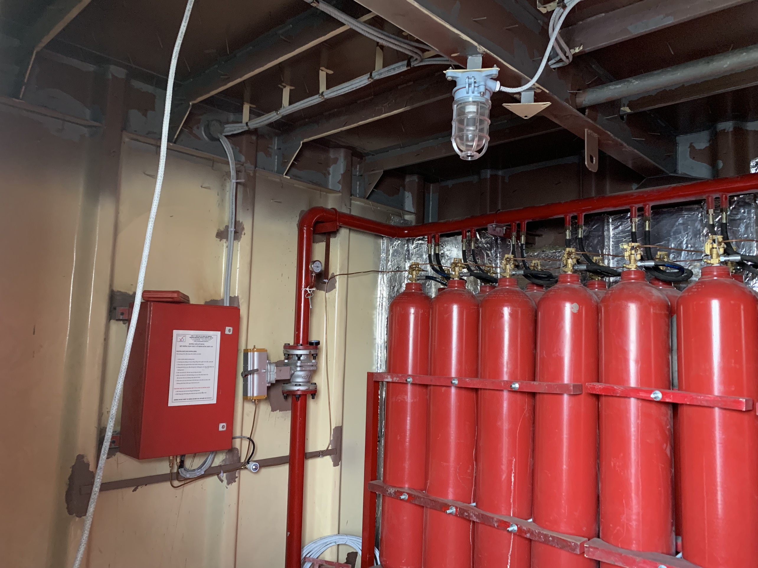 Cung ứng, lắp đặt hệ thống chữa cháy cố định bằng khí CO2